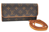 Authentic Louis Vuitton Monogram Pochette Twin PM Shoulder Bag M51854 Junk 2131H