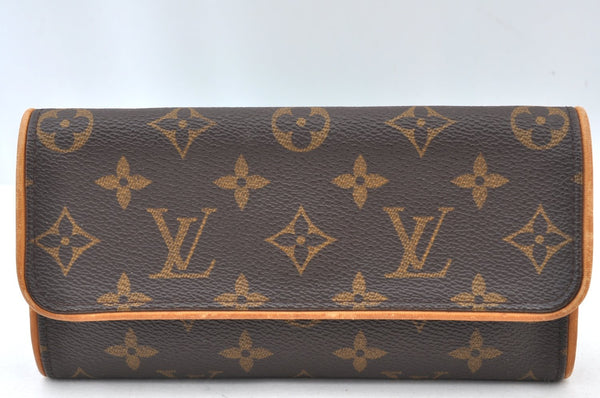 Authentic Louis Vuitton Monogram Pochette Twin PM Shoulder Bag M51854 Junk 2131H