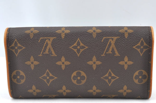 Authentic Louis Vuitton Monogram Pochette Twin PM Shoulder Bag M51854 Junk 2131H