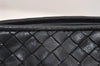 Authentic BOTTEGA VENETA Intrecciato Leather Shoulder Bag Purse Black 2132J