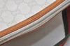 Authentic GUCCI Web Sherry Line GG Plus Tote Bag PVC Leather White 2134I