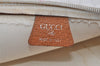 Authentic GUCCI Web Sherry Line GG Plus Tote Bag PVC Leather White 2134I