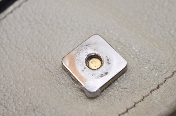 Authentic GUCCI Eclipse Shoulder Cross Bag GG Canvas Leather 120841 Brown 2135I