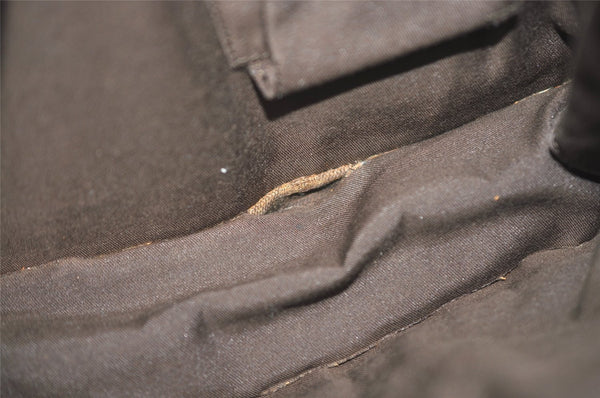 Authentic GUCCI Eclipse Shoulder Cross Bag GG Canvas Leather 120841 Brown 2135I