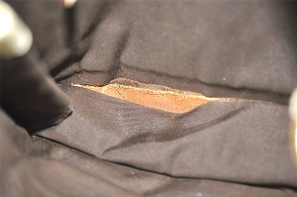 Authentic GUCCI Eclipse Shoulder Cross Bag GG Canvas Leather 120841 Brown 2135I