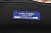 Authentic BURBERRY BLUE LABEL Check Hand Tote Bag Purse Nylon Beige 2137K