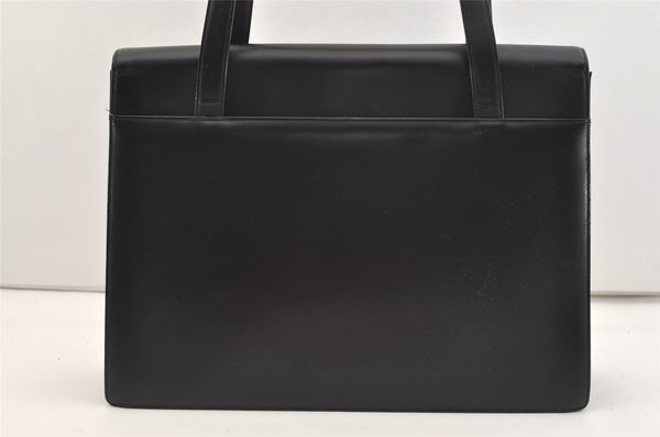 Authentic BURBERRY Vintage Nova Check Shoulder Hand Bag Leather Black 2138J