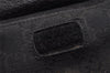 Authentic GUCCI Vintage Waist Body Bag Purse GG Canvas Leather 28566 Black 2139I