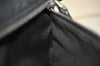Authentic GUCCI Vintage Waist Body Bag Purse GG Canvas Leather 28566 Black 2139I