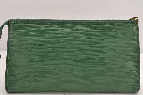 Authentic Louis Vuitton Epi Pochette Accessoires Pouch Green M52954 Junk 2140K