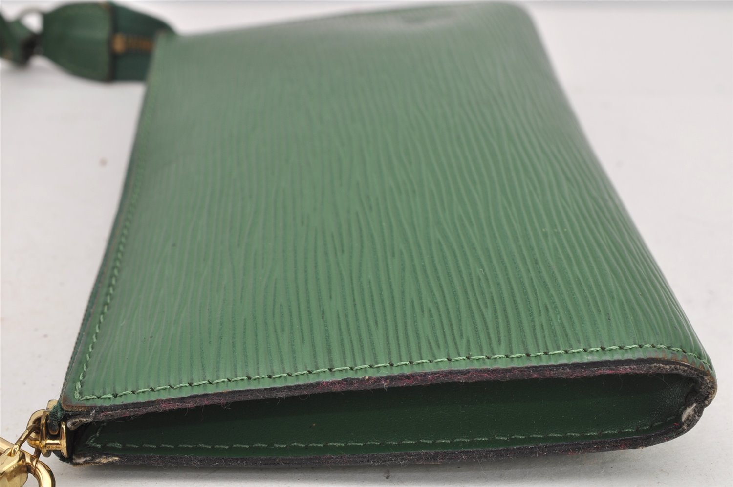 Authentic Louis Vuitton Epi Pochette Accessoires Pouch Green M52954 Junk 2140K