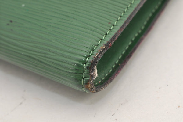 Authentic Louis Vuitton Epi Pochette Accessoires Pouch Green M52954 Junk 2140K