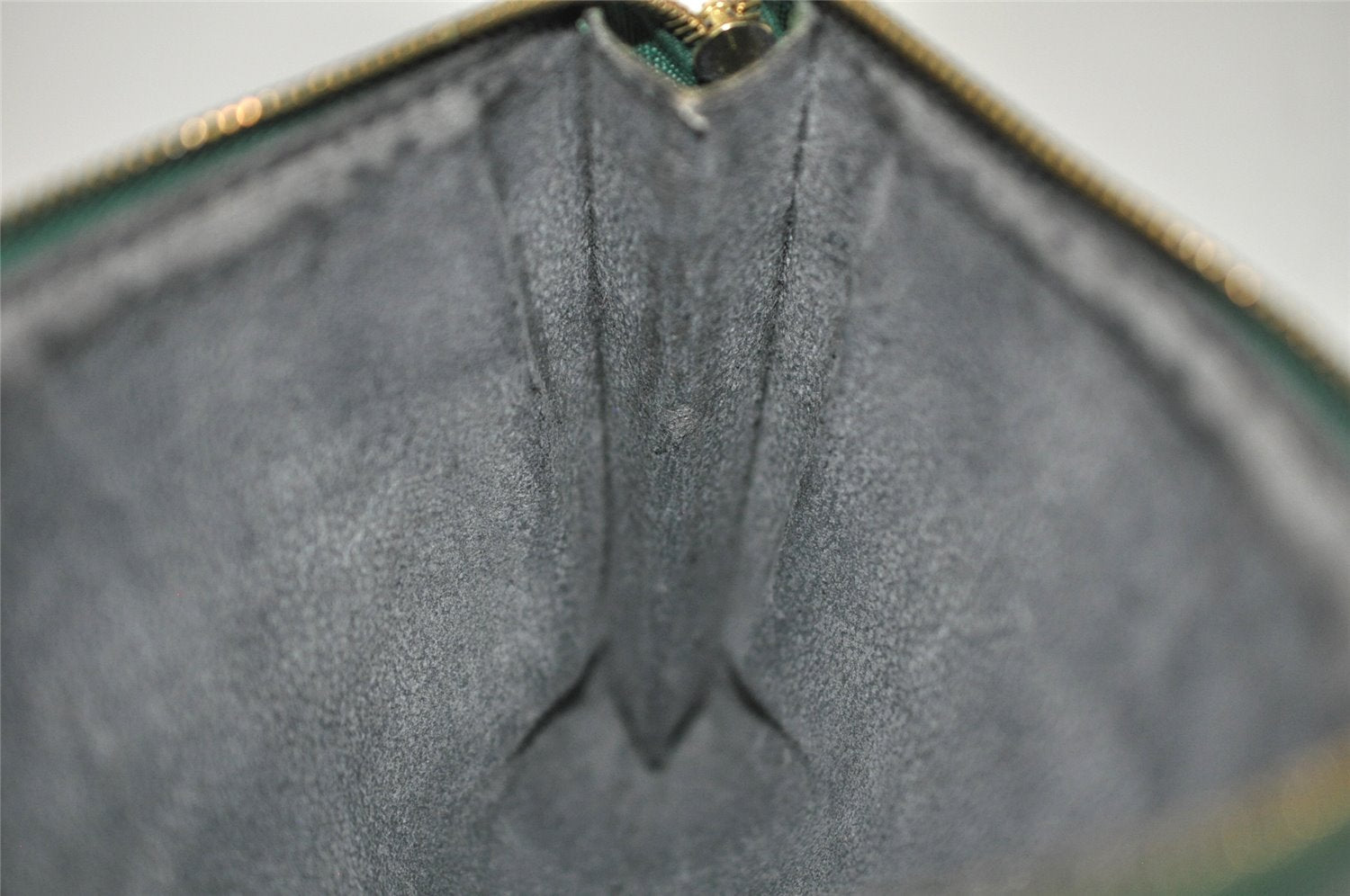 Authentic Louis Vuitton Epi Pochette Accessoires Pouch Green M52954 Junk 2140K