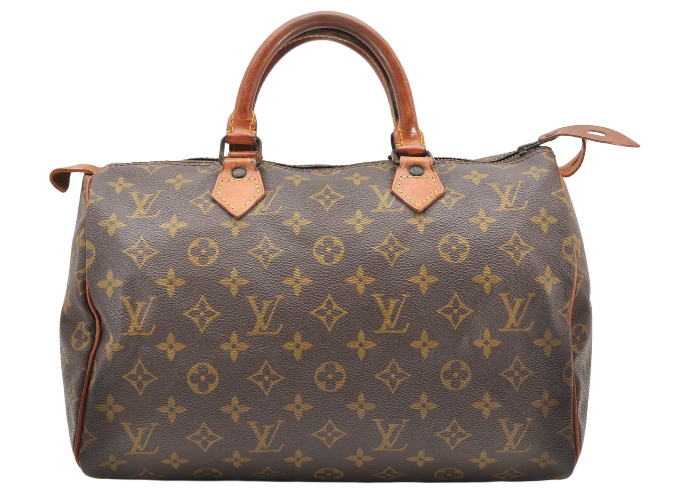 Authentic Louis Vuitton Monogram Speedy 30 Hand Boston Bag Old Model LV 2142K