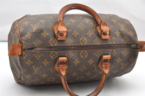 Authentic Louis Vuitton Monogram Speedy 30 Hand Boston Bag Old Model LV 2142K