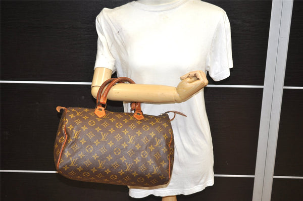 Authentic Louis Vuitton Monogram Speedy 30 Hand Boston Bag Old Model LV 2142K