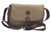 Authentic HUNTING WORLD Logo Shoulder Cross Body Bag Canvas Leather Brown 2143J