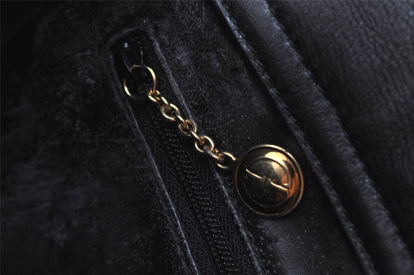 Authentic GUCCI Bamboo 2way Hand Shoulder Bag Purse Leather Black Junk 2144I