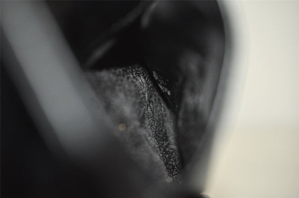 Authentic GUCCI Bamboo 2way Hand Shoulder Bag Purse Leather Black Junk 2144I