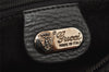 Authentic GUCCI Leather Shoulder Cross Body Bag Purse Black 2145I