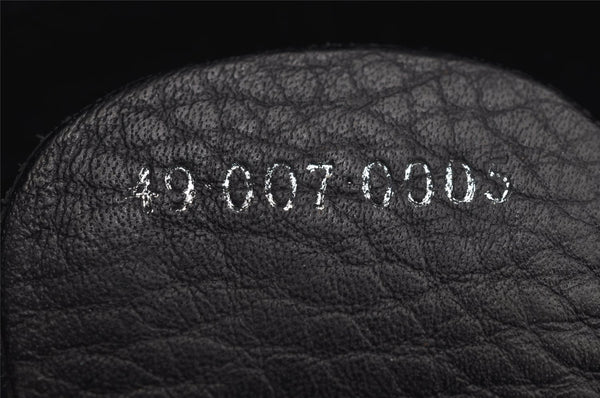 Authentic GUCCI Leather Shoulder Cross Body Bag Purse Black 2145I