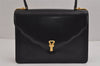 Authentic BALLY Vintage Leather Shoulder Hand Bag Purse Black 2145J