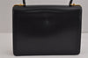 Authentic BALLY Vintage Leather Shoulder Hand Bag Purse Black 2145J