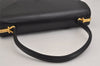 Authentic BALLY Vintage Leather Shoulder Hand Bag Purse Black 2145J