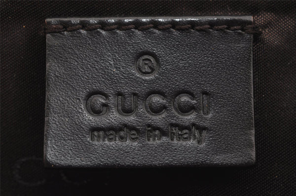 Authentic GUCCI Hand Bag Pouch Purse GG Canvas Leather 0391103 Brown 2146I