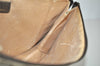 Authentic GUCCI Vintage Clutch Hand Bag Purse GG PVC Leather Brown 2149I