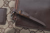 Authentic GUCCI Vintage Shoulder Tote Bag GG Canvas Leather 0190402 Brown 2150I