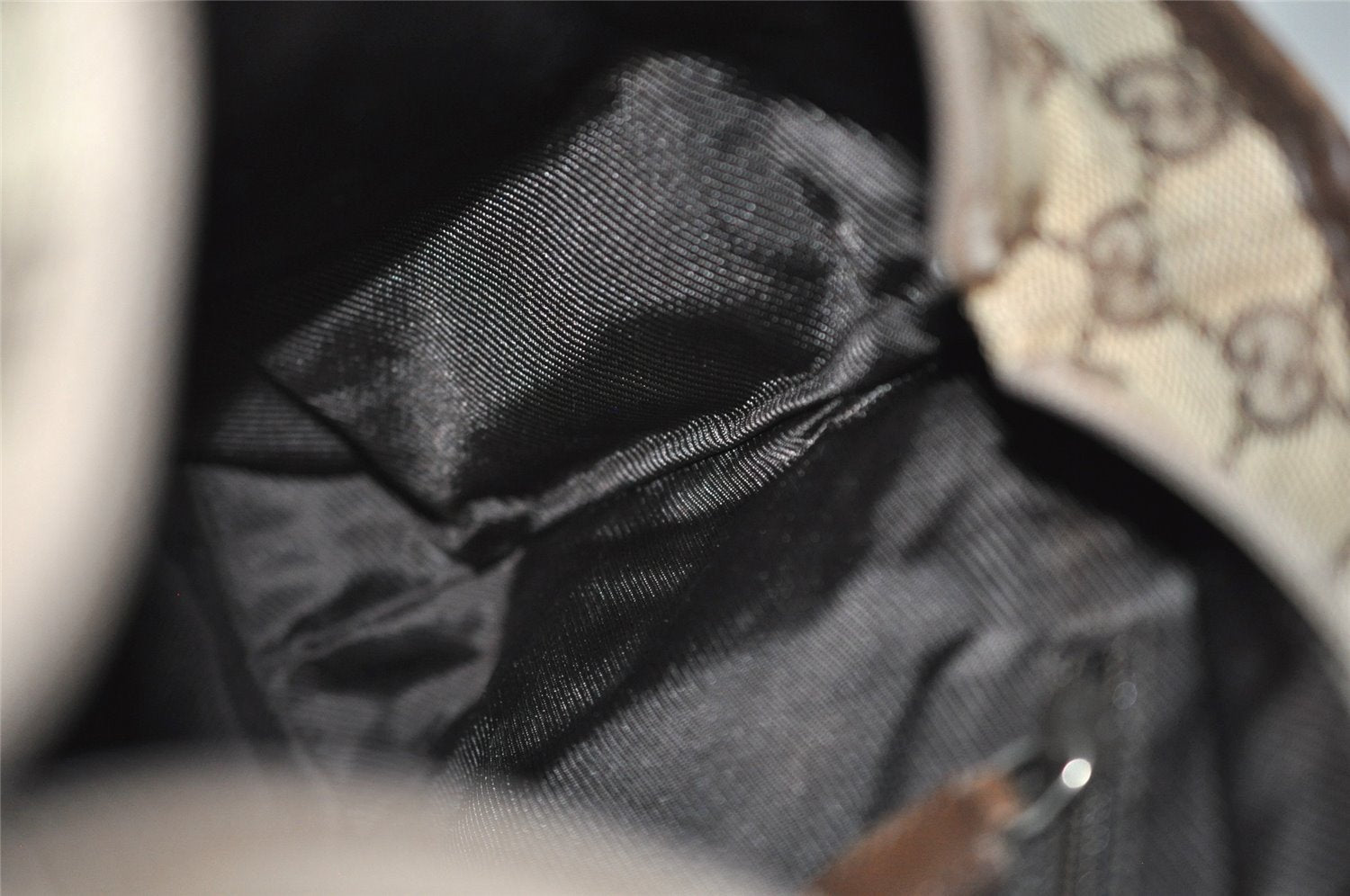 Authentic GUCCI Vintage Shoulder Tote Bag GG Canvas Leather 0190402 Brown 2150I