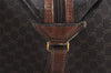 Authentic GUCCI Vintage Micro GG PVC Leather Travel Boston Hand Bag Brown 2151I
