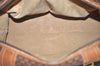 Authentic GUCCI Vintage Micro GG PVC Leather Travel Boston Hand Bag Brown 2151I