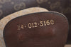 Authentic GUCCI Vintage Micro GG PVC Leather Travel Boston Hand Bag Brown 2151I