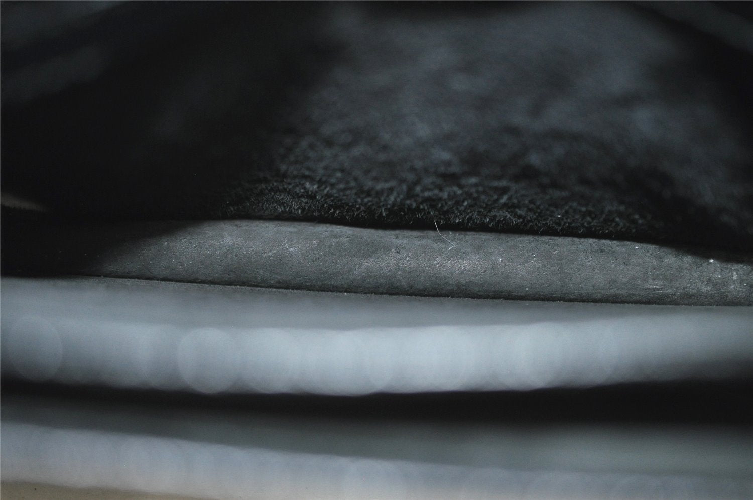 Authentic GUCCI Vintage Clutch Hand Bag Purse Leather Black 2155I