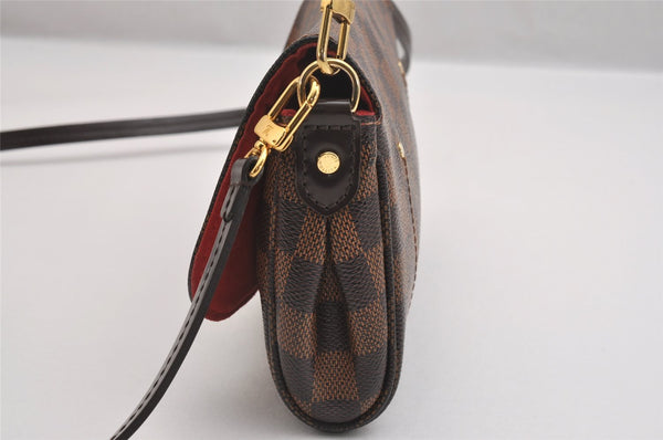 Authentic Louis Vuitton Damier Favorite PM 2Way Shoulder Bag N41276 LV Box 2156I