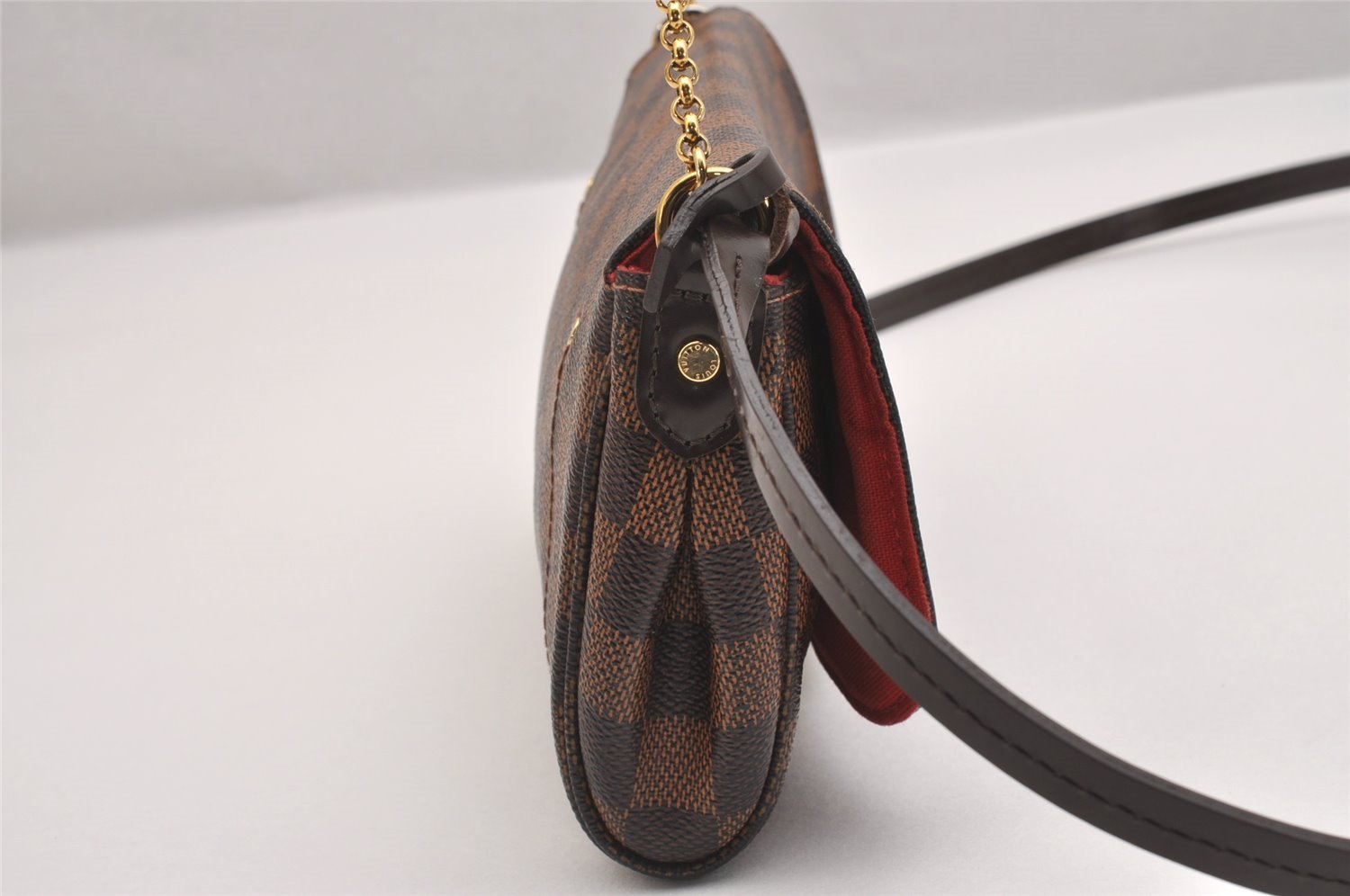 Authentic Louis Vuitton Damier Favorite PM 2Way Shoulder Bag N41276 LV Box 2156I