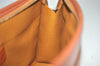Authentic MCM Vintage Visetos Leather Clutch Hand Bag Purse Brown 2157I