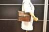 Authentic YVES SAINT LAURENT Vintage Shoulder Hand Bag Purse Leather Brown 2158I