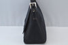 Authentic FENDI Mamma Baguette Shoulder Hand Bag Purse Canvas Navy Blue 2159I