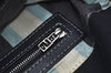 Authentic FENDI Mamma Baguette Shoulder Hand Bag Purse Canvas Navy Blue 2159I