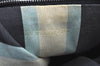 Authentic FENDI Mamma Baguette Shoulder Hand Bag Purse Canvas Navy Blue 2159I