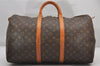 Authentic Louis Vuitton Monogram Keepall 50 Travel Boston Bag M41426 LV 2160J