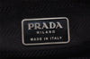 Authentic PRADA Nylon Tessuto Leather Shoulder Cross Body Bag Black 2161I