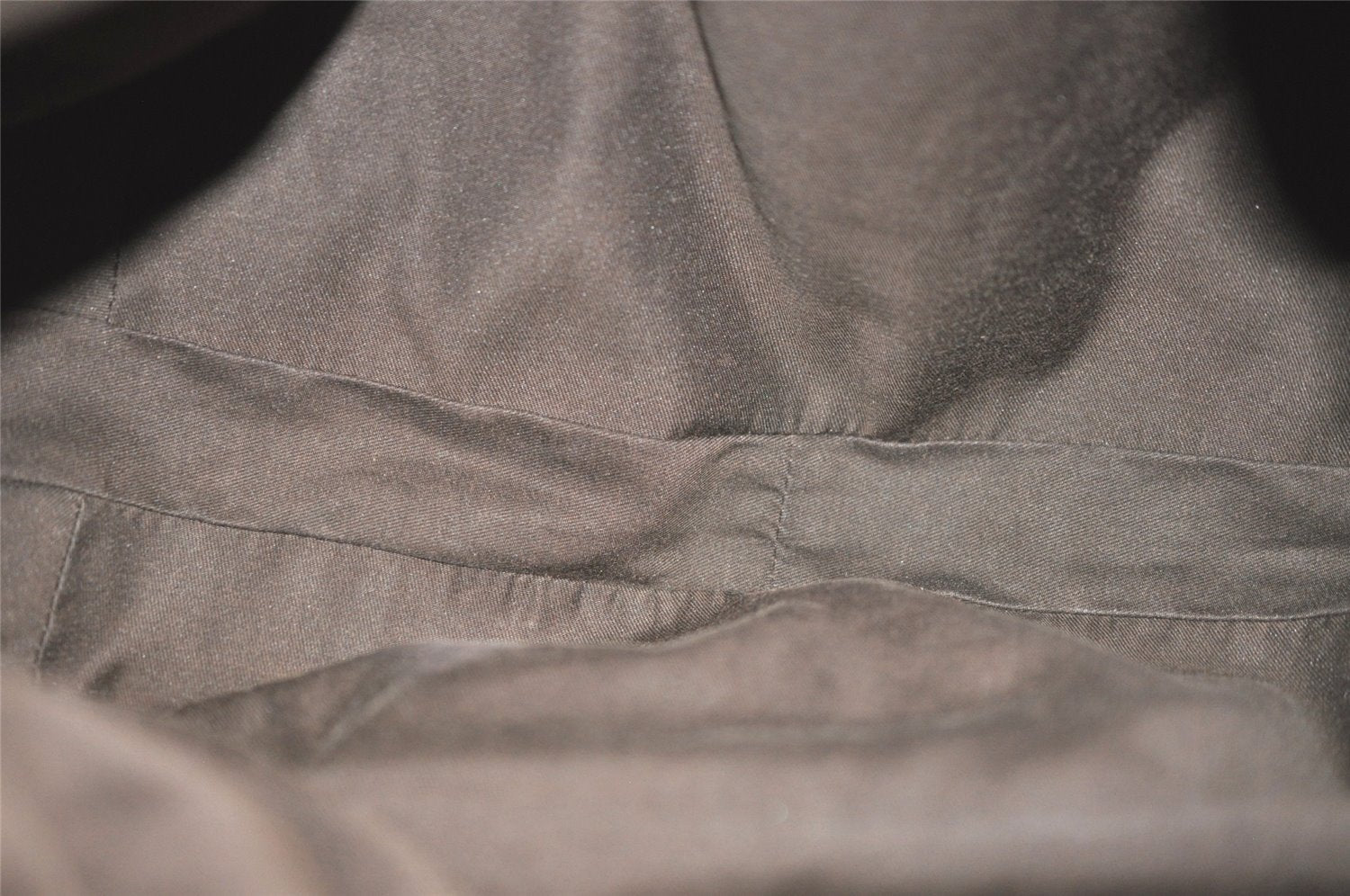 Authentic GUCCI Double G Drawstring Bag GG Canvas Leather 223951 Brown 2162J