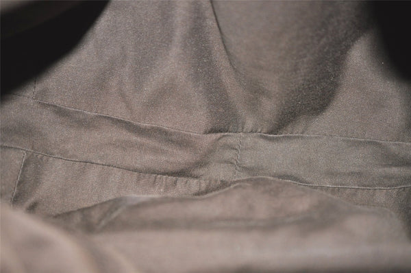 Authentic GUCCI Double G Drawstring Bag GG Canvas Leather 223951 Brown 2162J