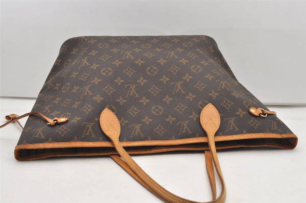 Authentic Louis Vuitton Monogram Neverfull MM Shoulder Tote Bag M40156 LV 2163J