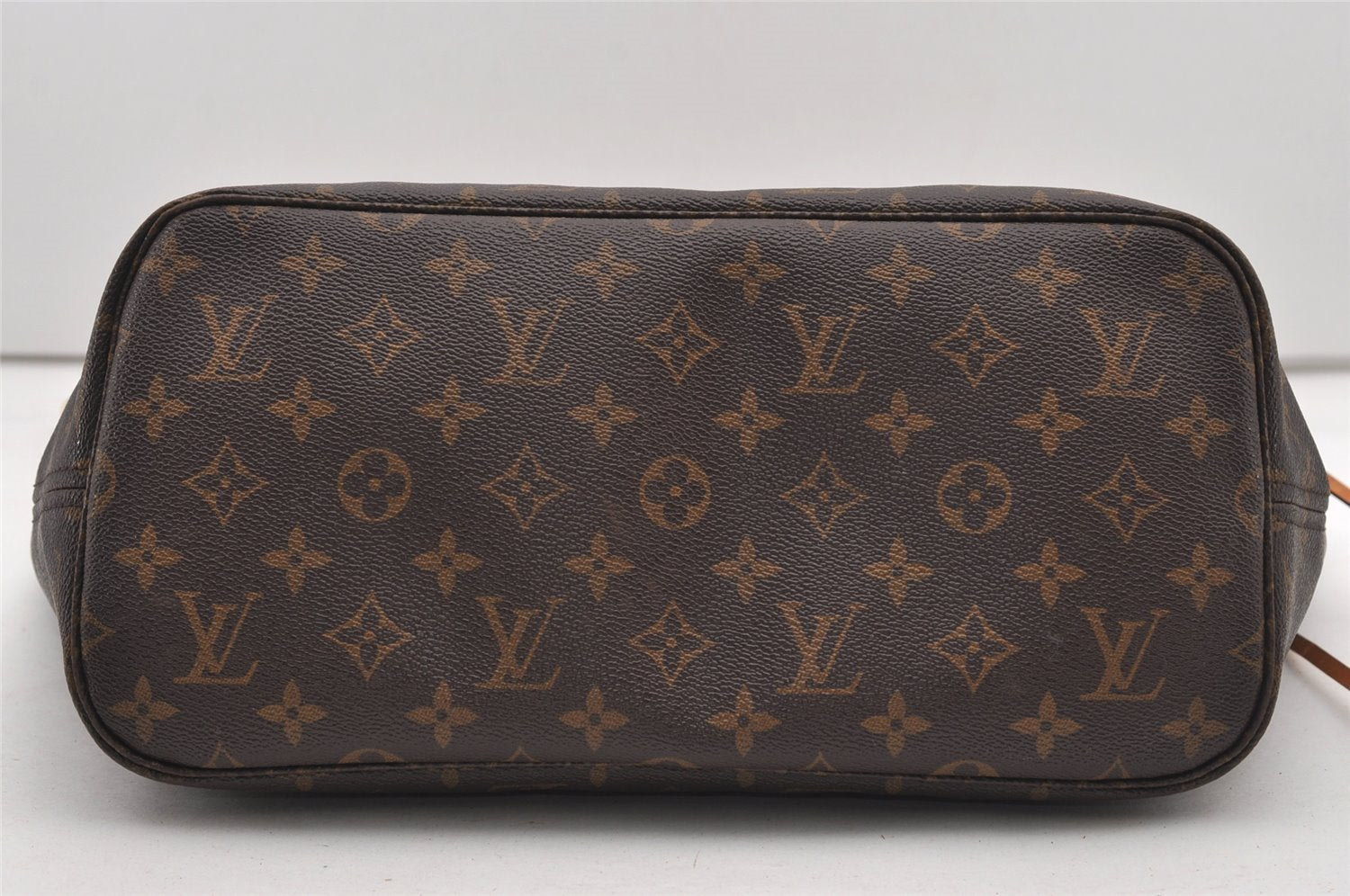 Authentic Louis Vuitton Monogram Neverfull MM Shoulder Tote Bag M40156 LV 2163J