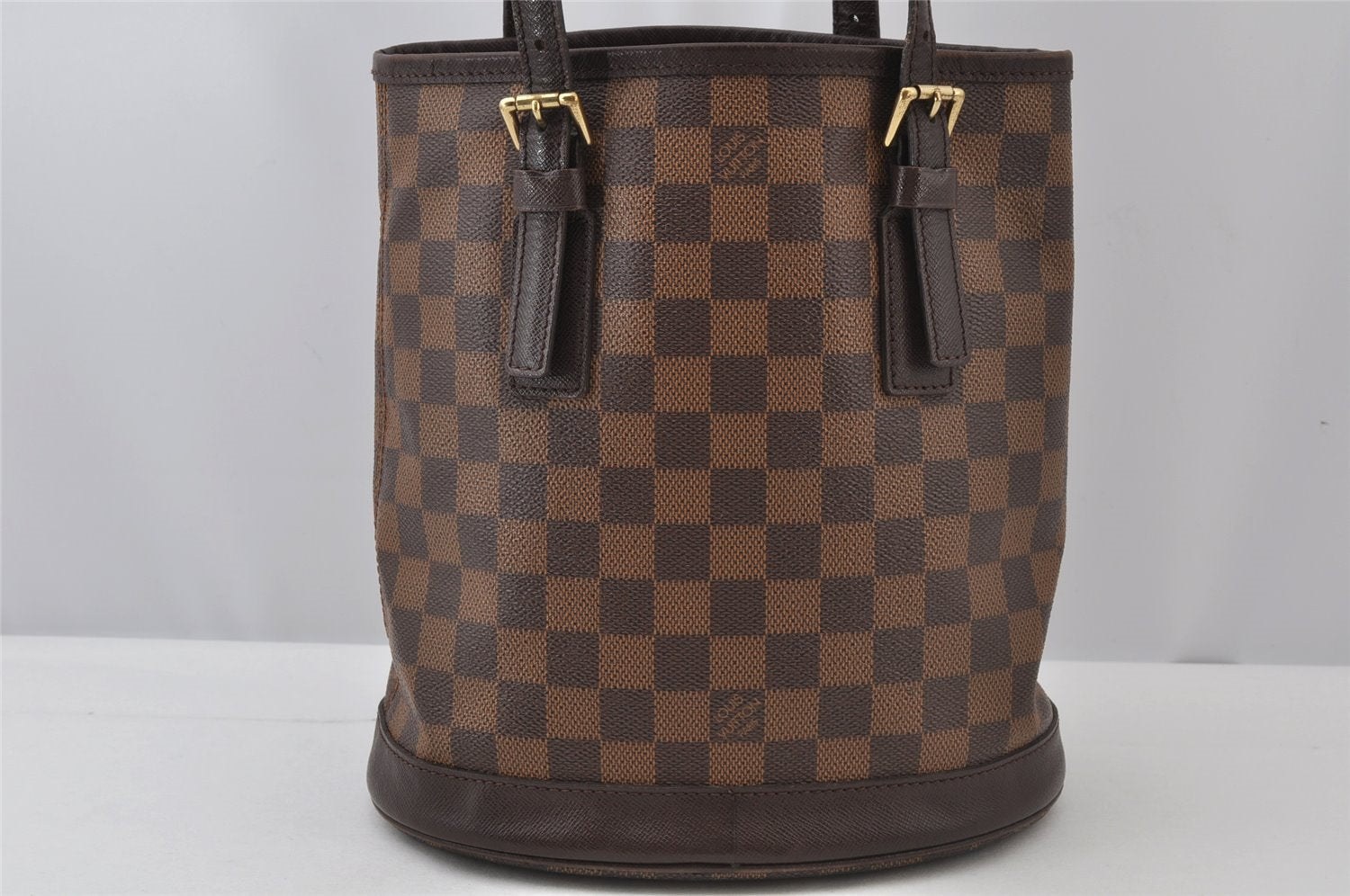 Authentic Louis Vuitton Damier Marais Bucket Shoulder Tote Bag N42240 LV 2164J